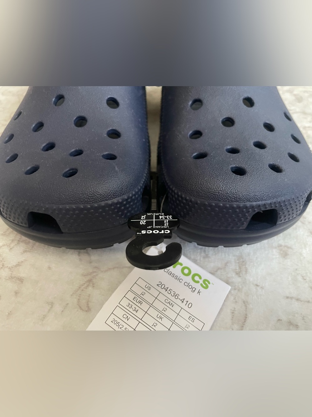 NWT! CROCS Kids Classic Clog in Navy Blue - Picture 4 of 6